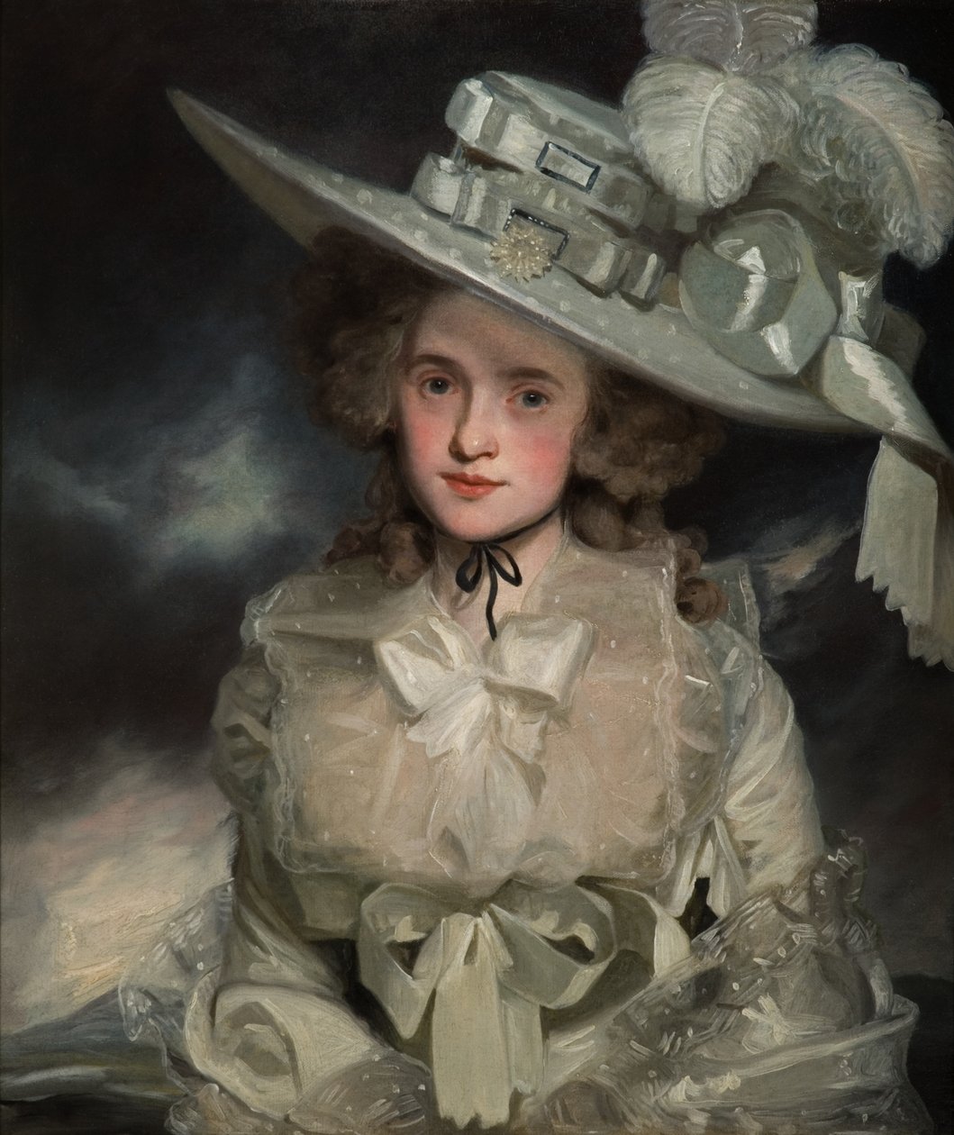 Portret van Mary Boteler van Eastry, Kent, 1786 door John Hoppner