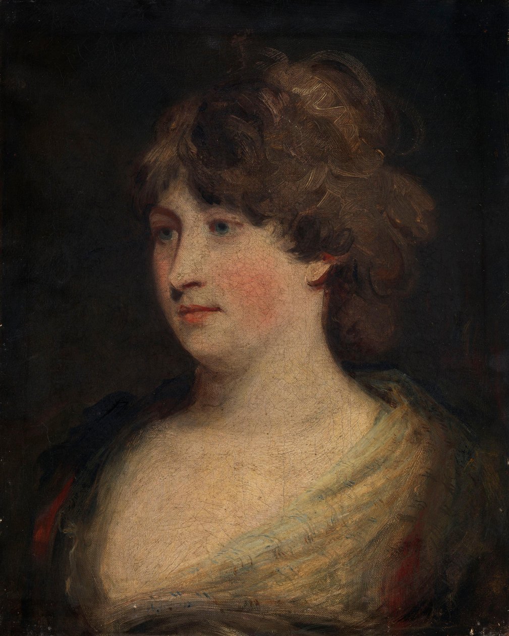 Vermoedelijk portret van mevrouw Musters (Mary Ann Chaworth) door John Hoppner