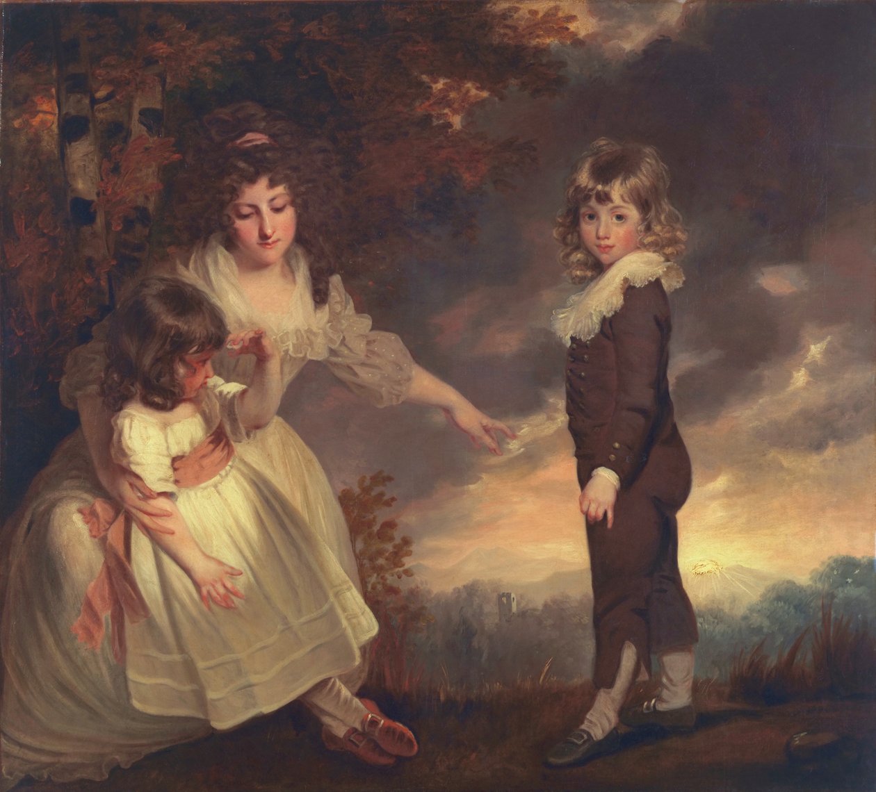 Susannah, Philip Lake, en Maria Godsal: De Godsal Kinderen, 1789 door John Hoppner