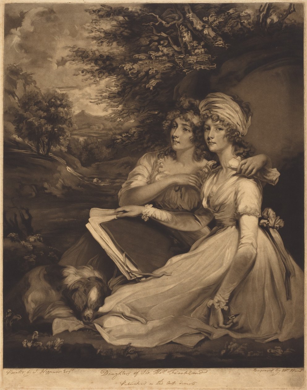 De dochters van Sir Thomas Frankland door John Hoppner
