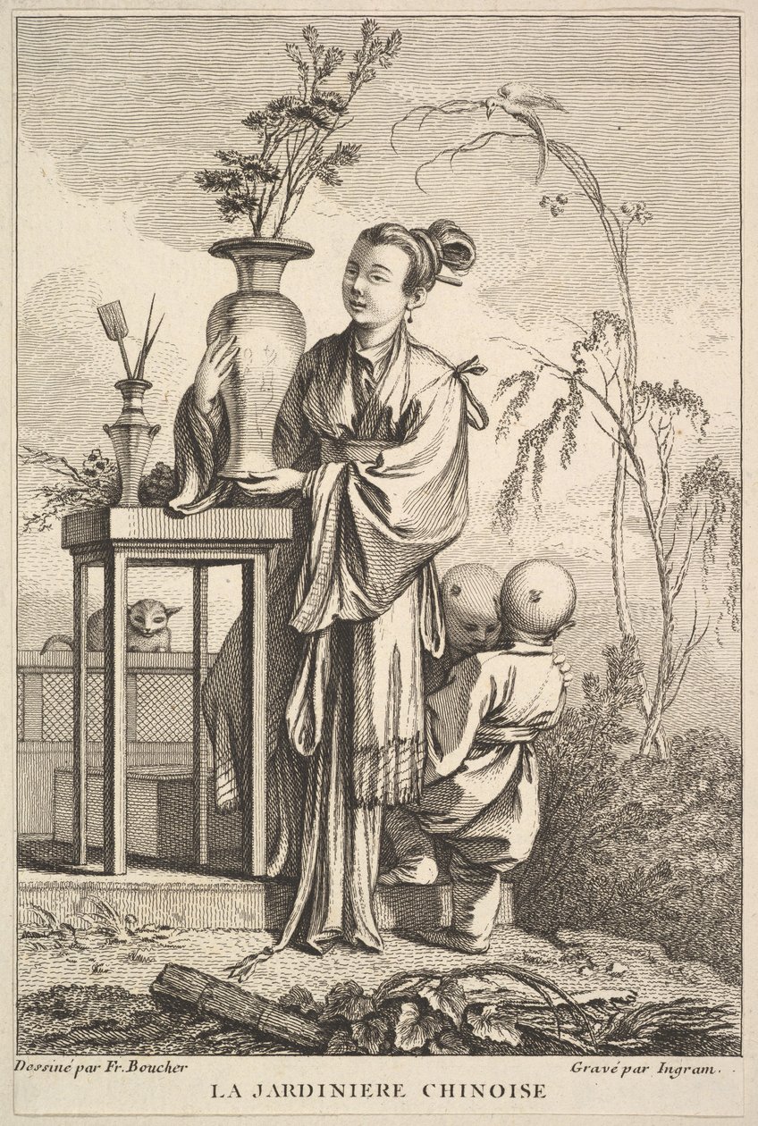 De Chinese tuinman, 1741-63 door John Ingram