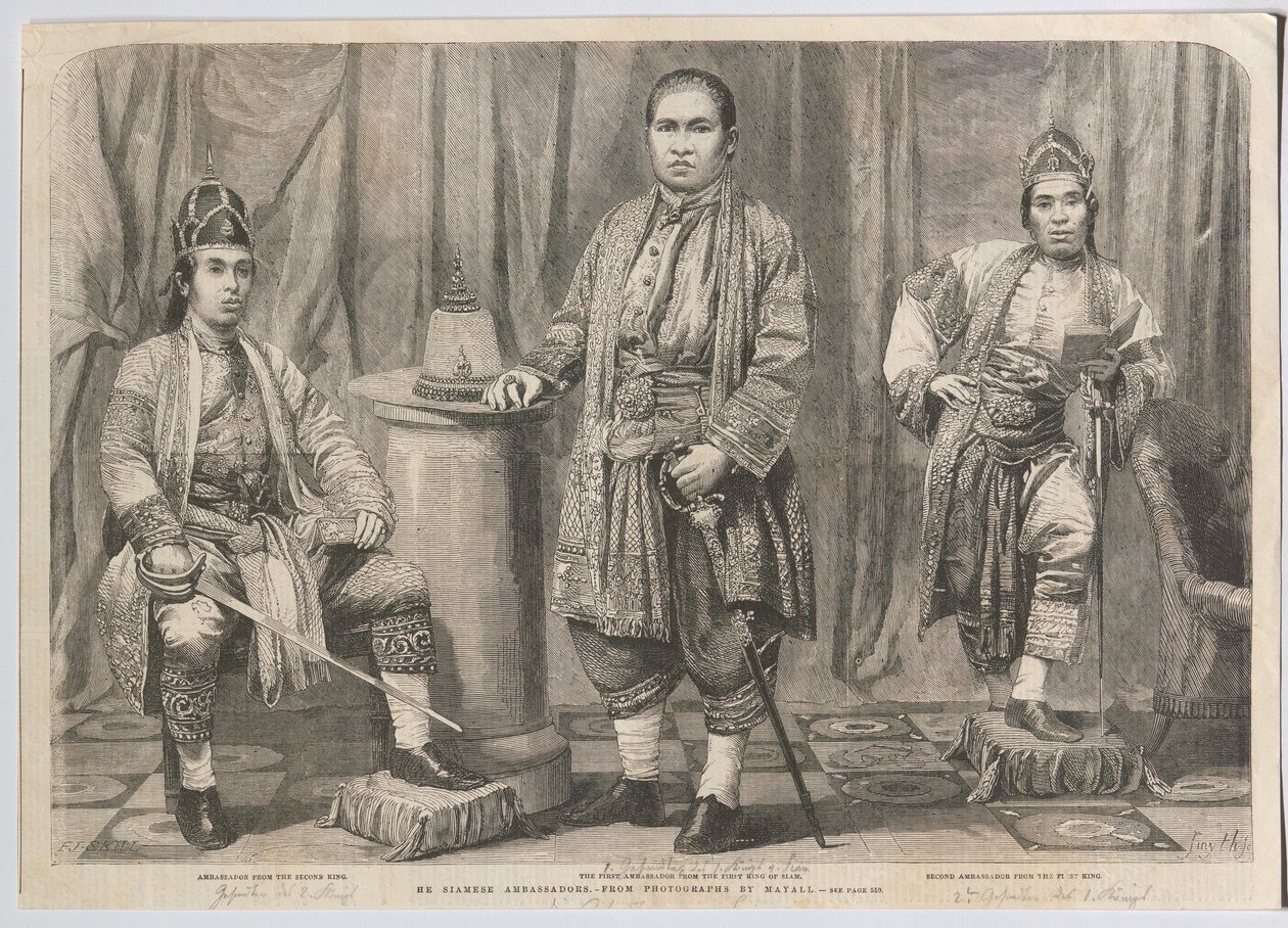 Z.E. (sic!) Siamese ambassadeurs door John Jabez Edwin Mayall