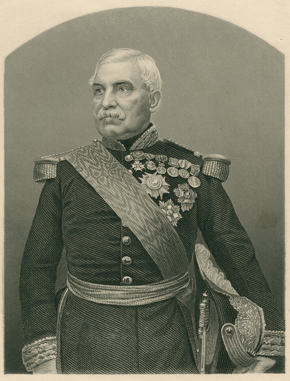 Aimable Jean Jacques Pelissier (1794-1864) Hertog van Malakof door John Jabez Edwin Paisley Mayall