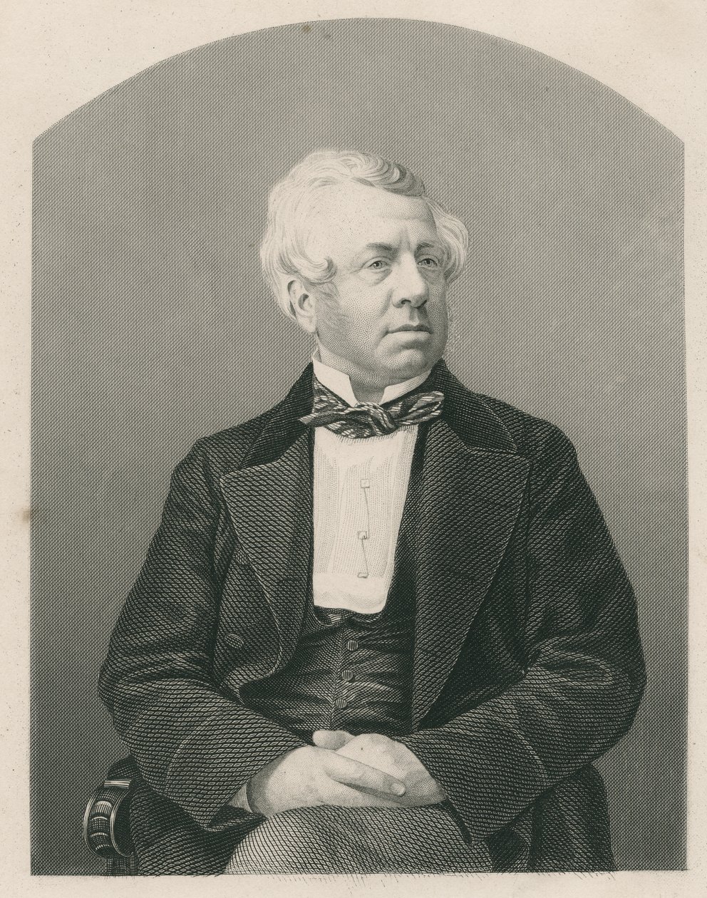 George William Frederick Howard, gegraveerd door D.J. Pound van een foto, uit 