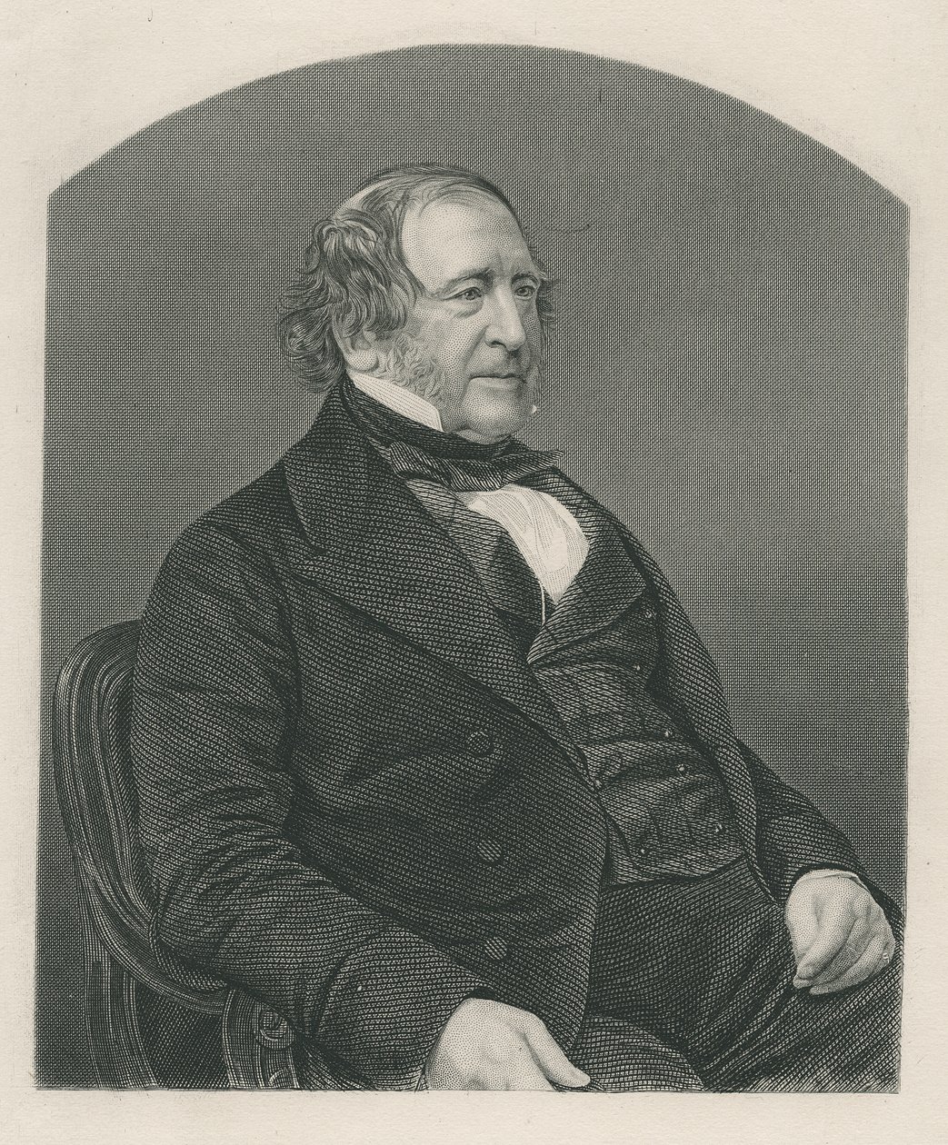 John Campbell, 1e Baron Campbell van St. Andrews, gegraveerd door D.J. Pound van een foto, uit 