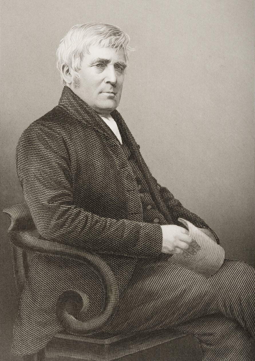 Joseph Sturge, gegraveerd door D.J. Pound van een foto, uit 