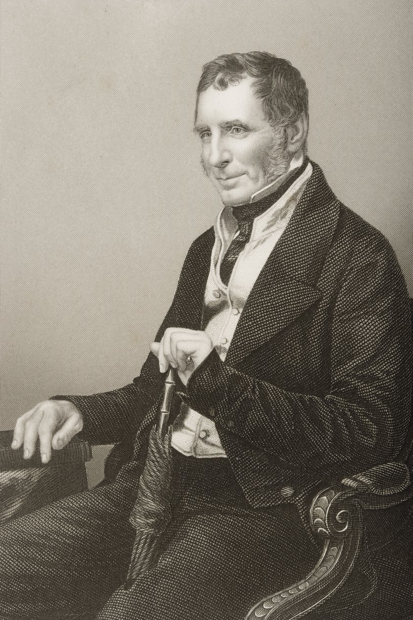 Joseph Warner Henley (1793-1884) gegraveerd door D.J. Pound van een foto, uit 