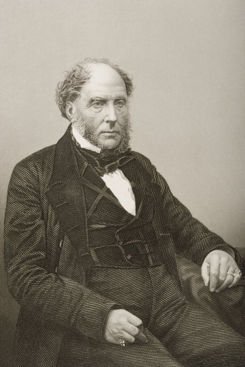 Sir Archibald Alison (1792-1867) gegraveerd door D.J. Pound van een foto, uit 