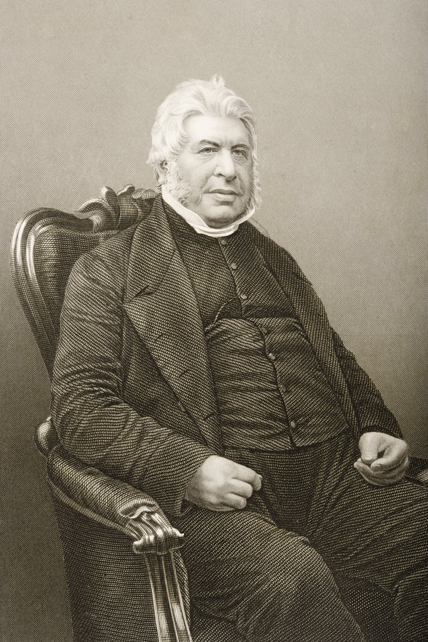 Walter Farquhar Hook (1798-1875) gegraveerd door D.J. Pound van een foto, uit 