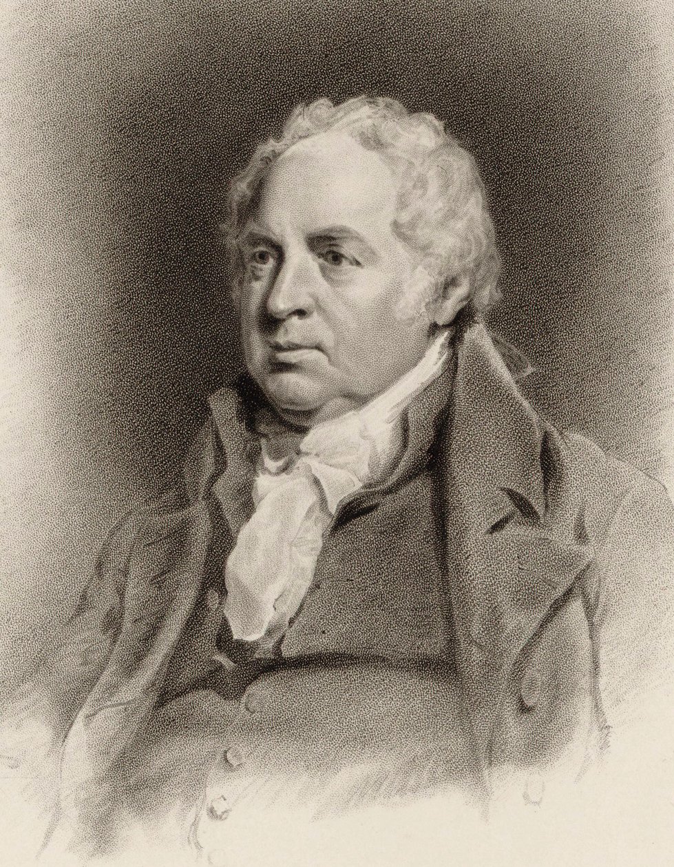 Portret van de violist en componist William Shield door John Jackson