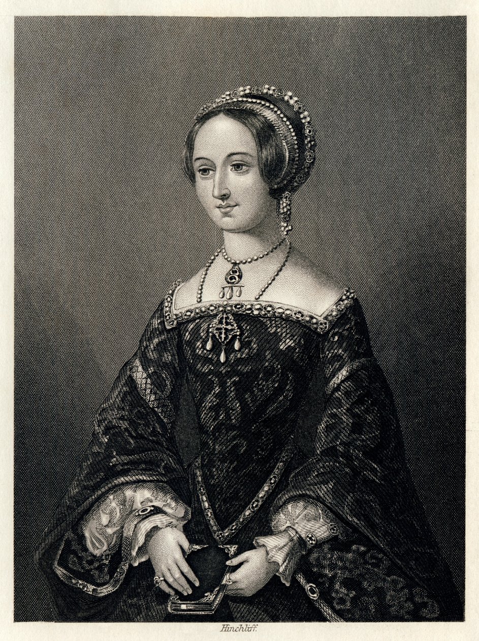 Marguerite de Navarre, koningin-gemalin van Hendrik II van Navarra, 1864 door John James Hinchcliff