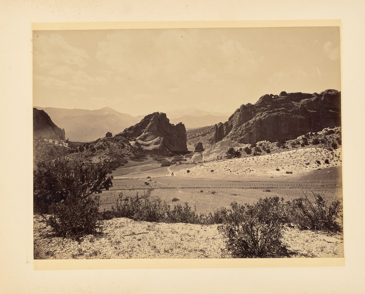 Landschap met wagen door John K. Hillers
