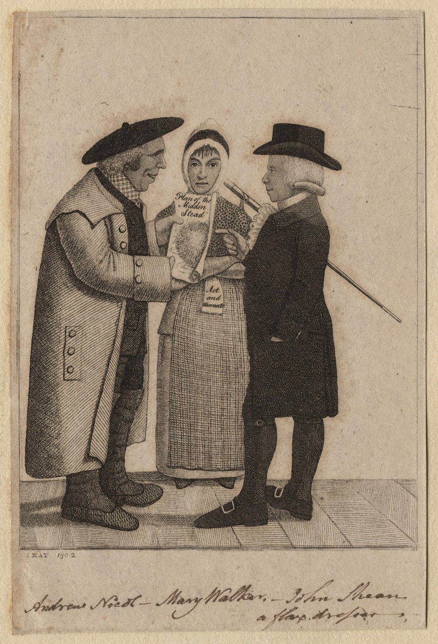 Andrew Nicol; Mary Walker; John Skene door John Kay (2) door John Kay