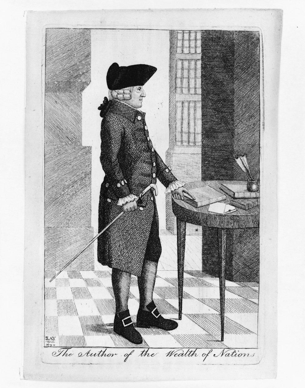 Portret van Adam Smith, auteur van The Wealth of Nations door John Kay