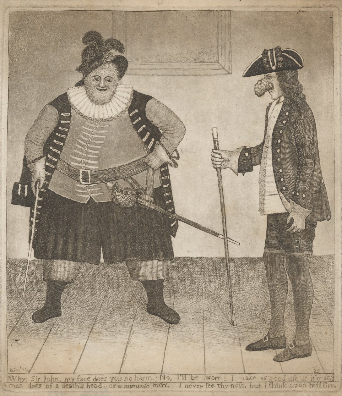 "Waarom, Sir John, mijn gezicht doet u geen kwaad..." door John Kay