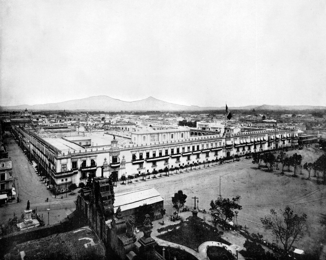 Panorama van de Stad Mexico, 1893 door John L. Stoddard