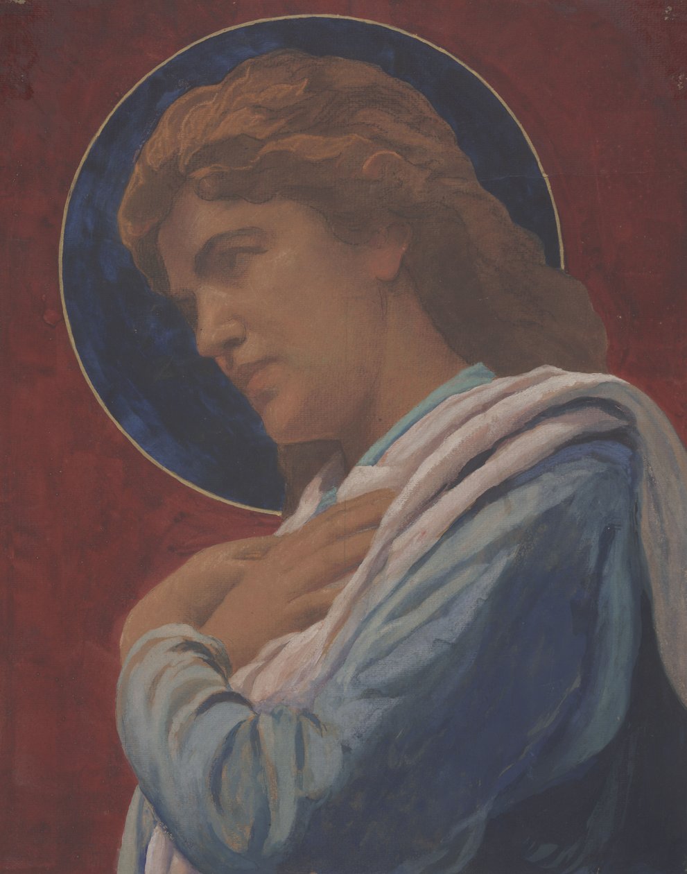 Een heilige door John La Farge or Lafarge