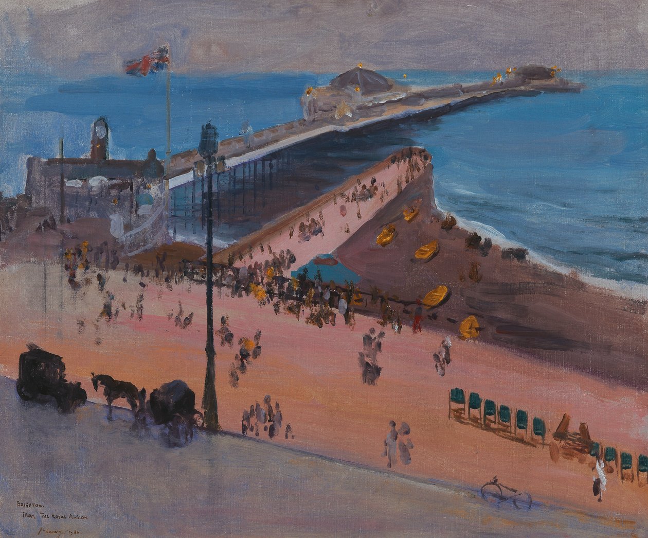 Brighton vanaf de Royal Albion door John Lavery