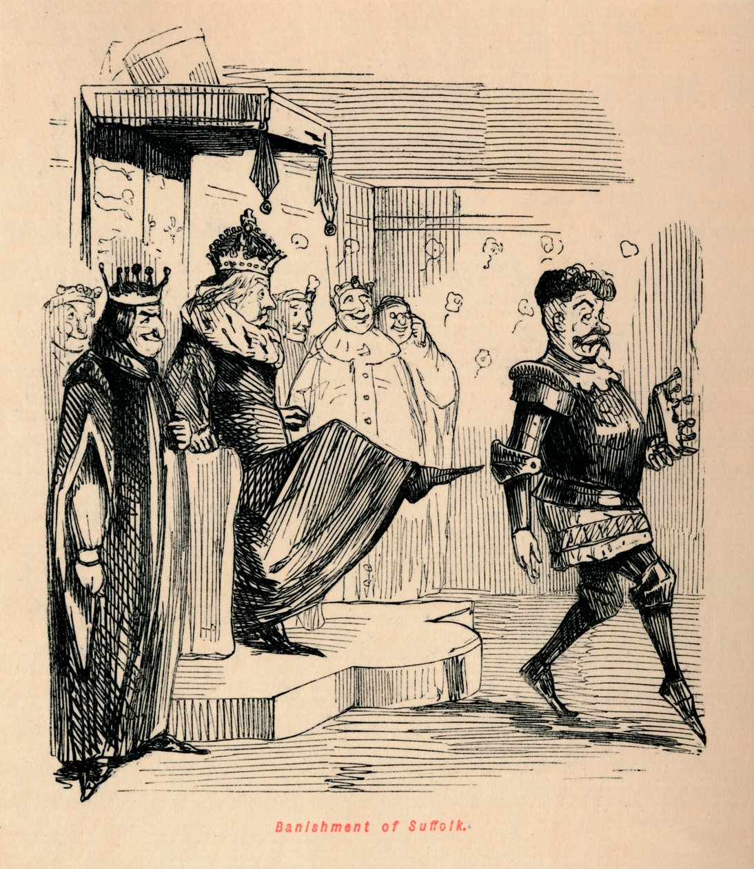 Verbanning van Suffolk door John Leech