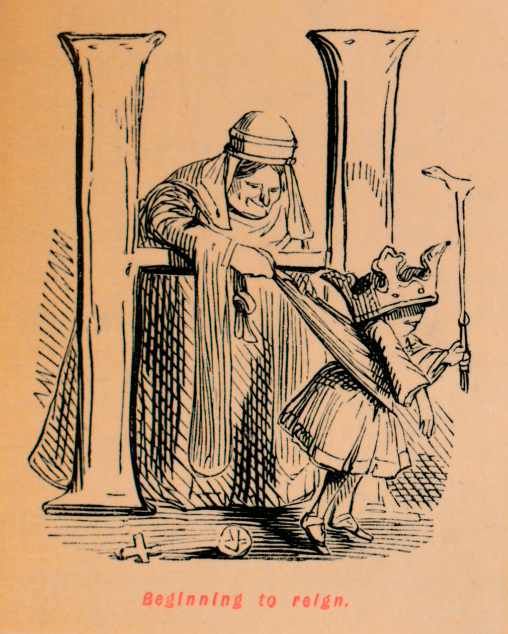 Beginnen te regeren, ca. 1860 door John Leech