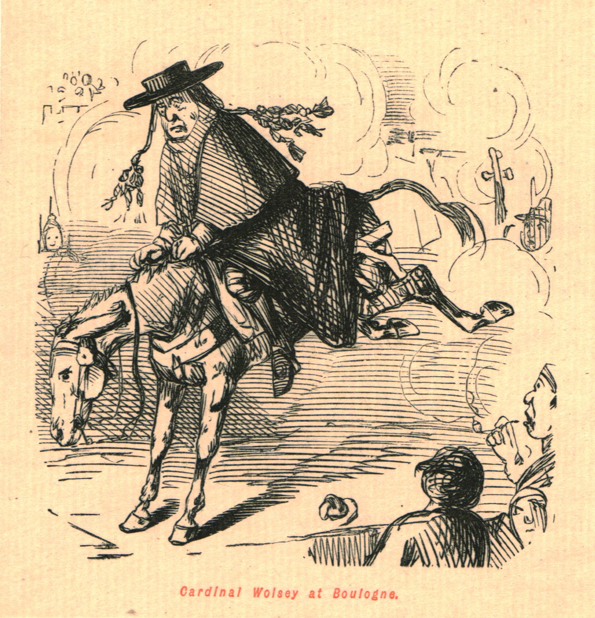 Kardinaal Wolsey in Boulogne, 1897 door John Leech