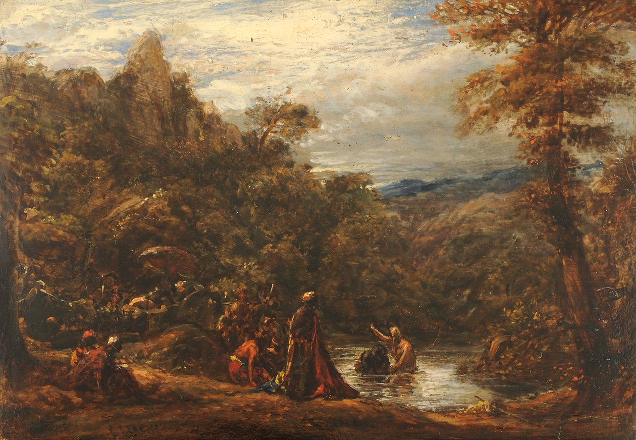 Doop van de Eunuch, 1835-45 door John Linnell