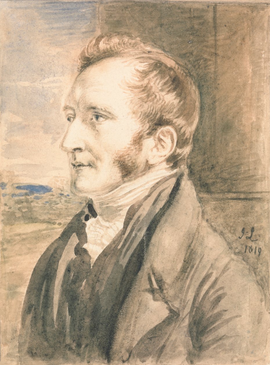 Portret van een man door John Linnell