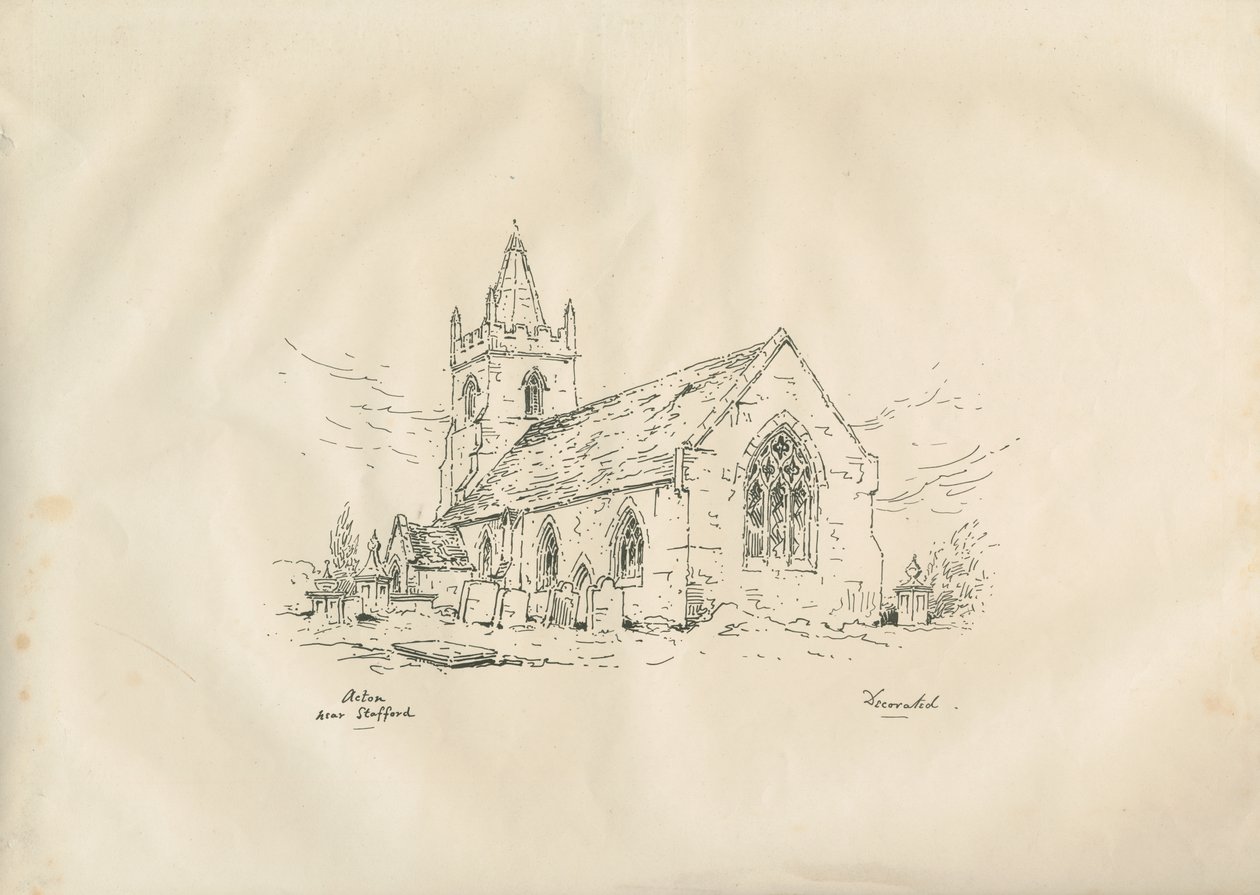 Acton Trussell Kerk door John Louis Petit
