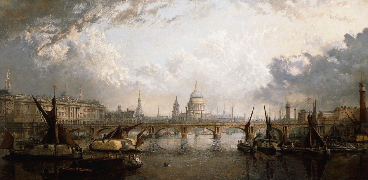 De Theems vanaf Hungerford Bridge door John MacVicar Anderson