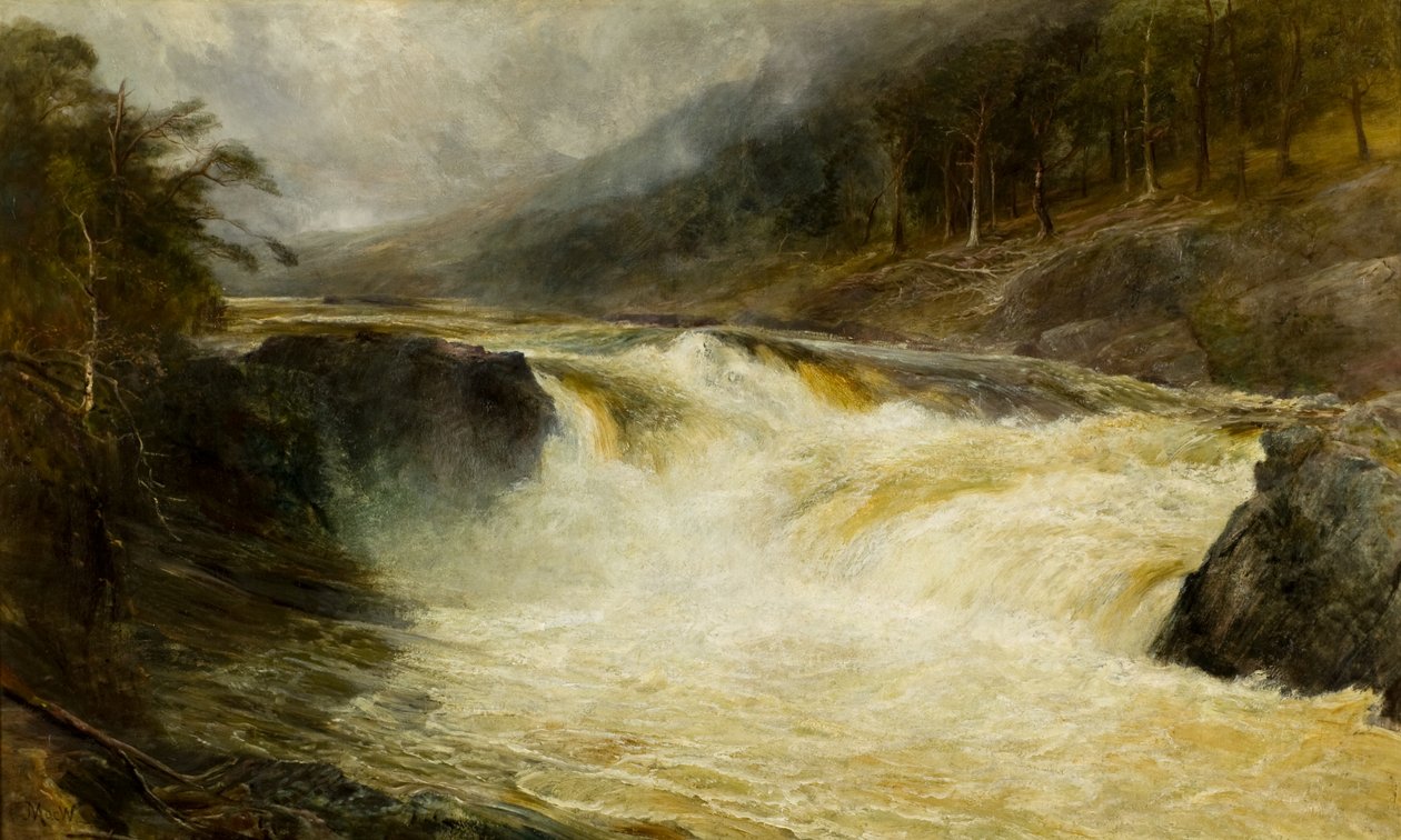 De Watervallen van Tummel door John MacWhirter