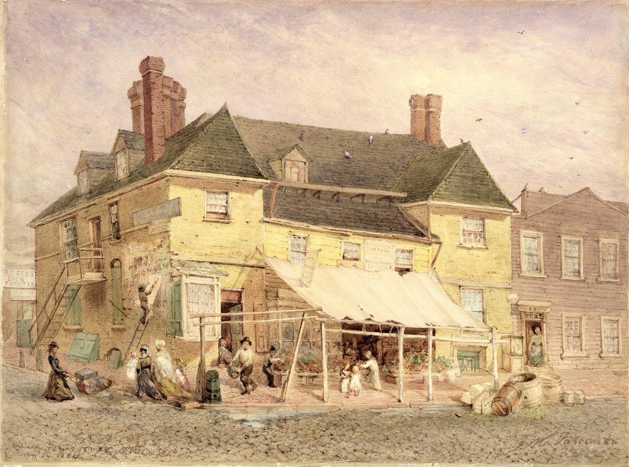 William Penns herenhuis, South Second Street, Philadelphia, 1864 door John Mackie Falconer