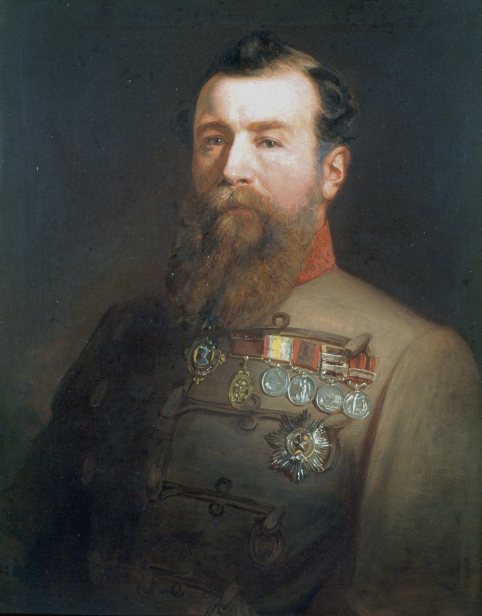 Brigadegeneraal Sir Harry Lumsden CB (1821-96) c.1866 door John Maclaren Barclay