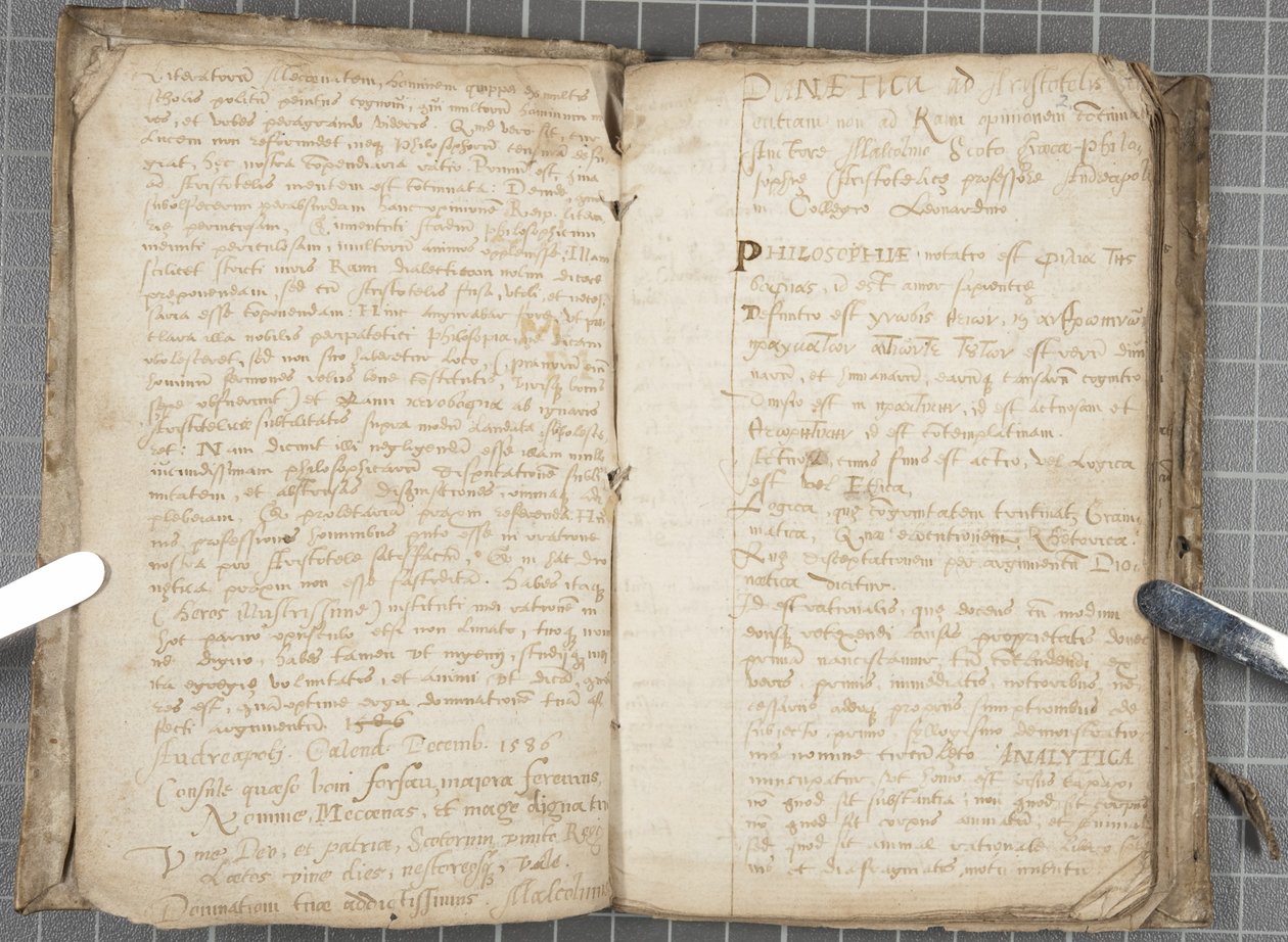 Aantekeningen over Dialectiek, c.1584-86 door John Malcolm