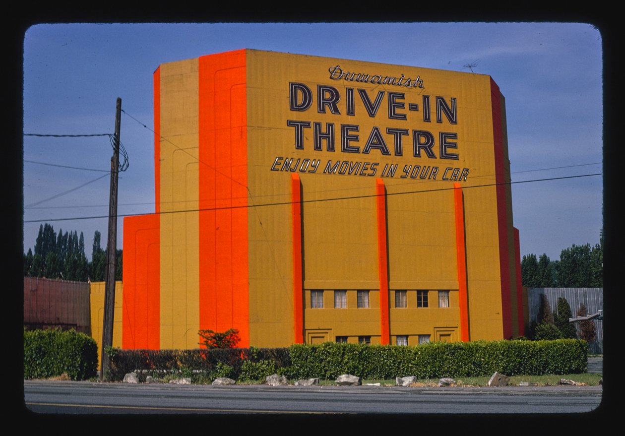 Duwamish Drive-in Theater, E. Marginal Way, Seattle, Washington, VS door John Margolies
