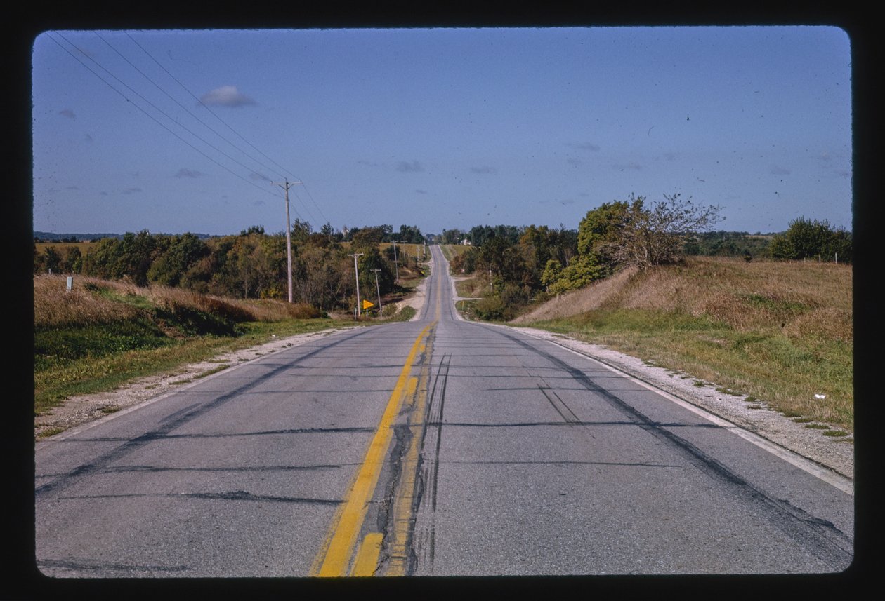 Highway 6, ten westen van Adel, Iowa, VS door John Margolies