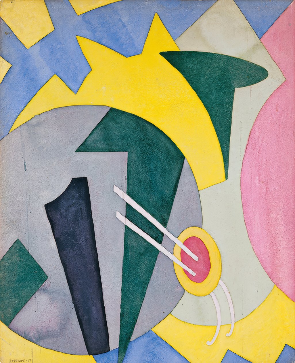 Abstractie door John Marin