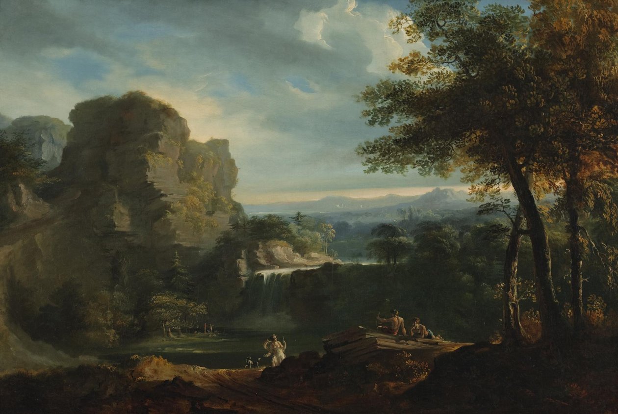 Een arcadisch landschap door John Martin