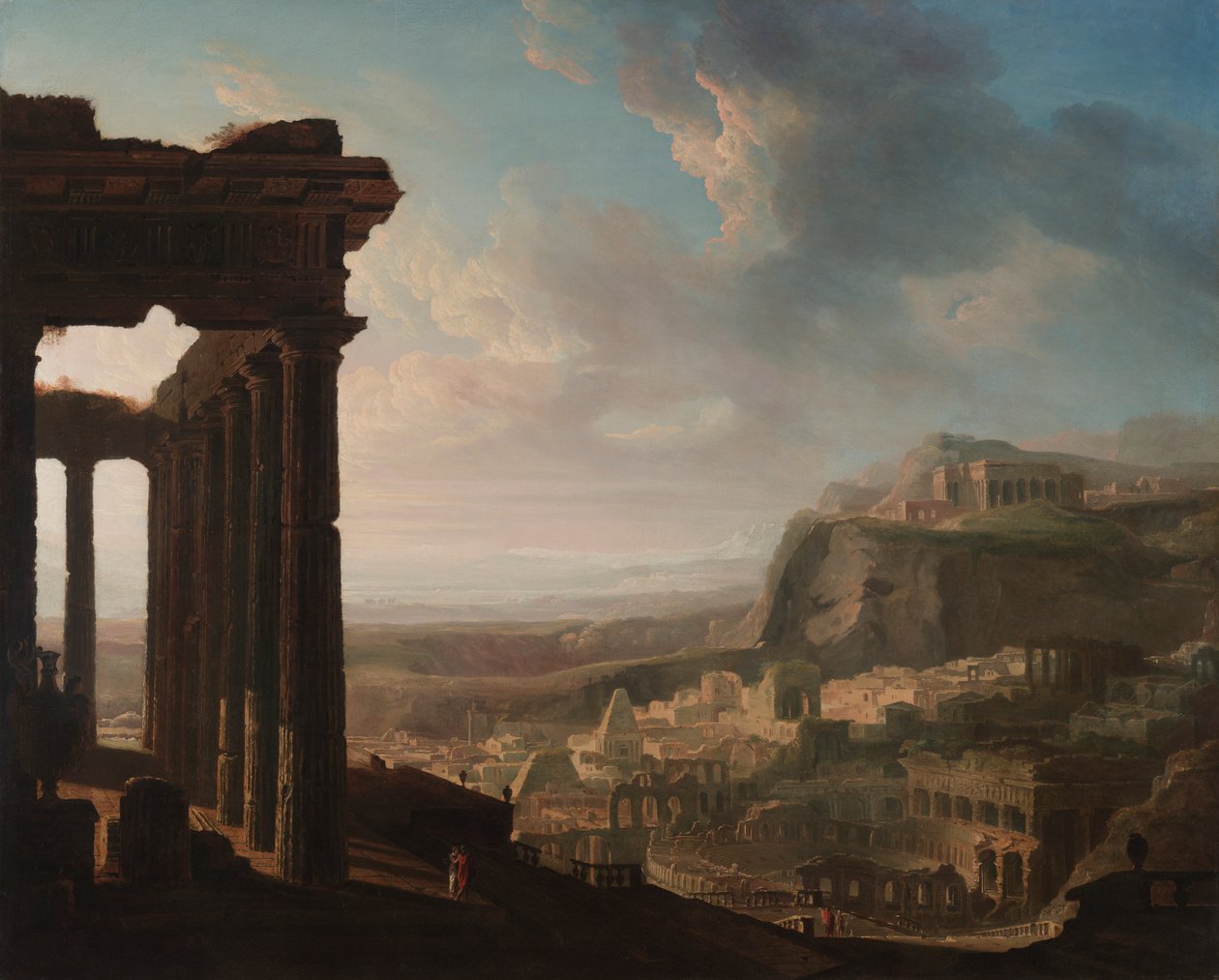 Ruïnes van een Oude Stad door John Martin