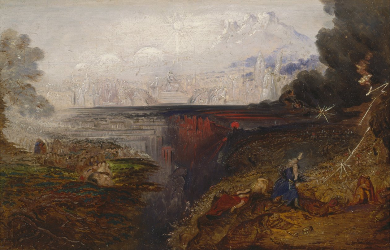 Het laatste oordeel (studie) door John Martin