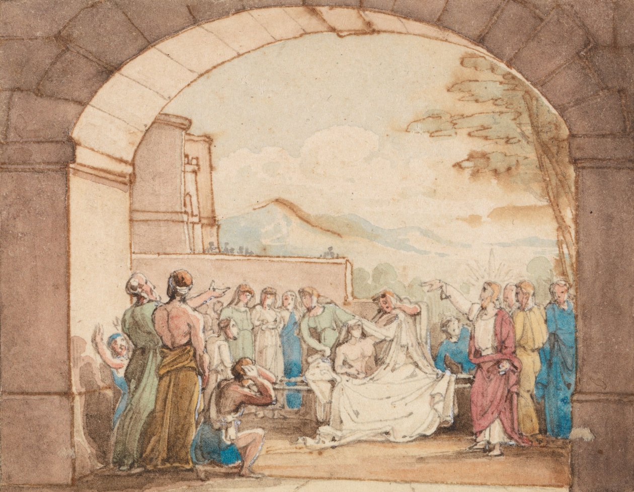 De opwekking van Lazarus door John Martin