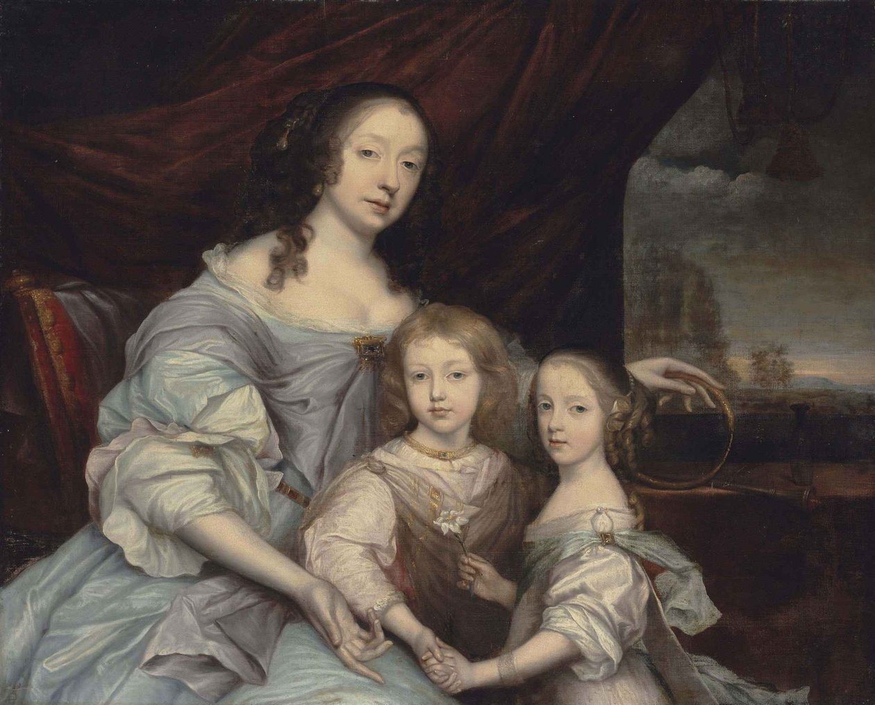 John Michael Wright Mary Villiers en haar kinderen door John Michael Wright