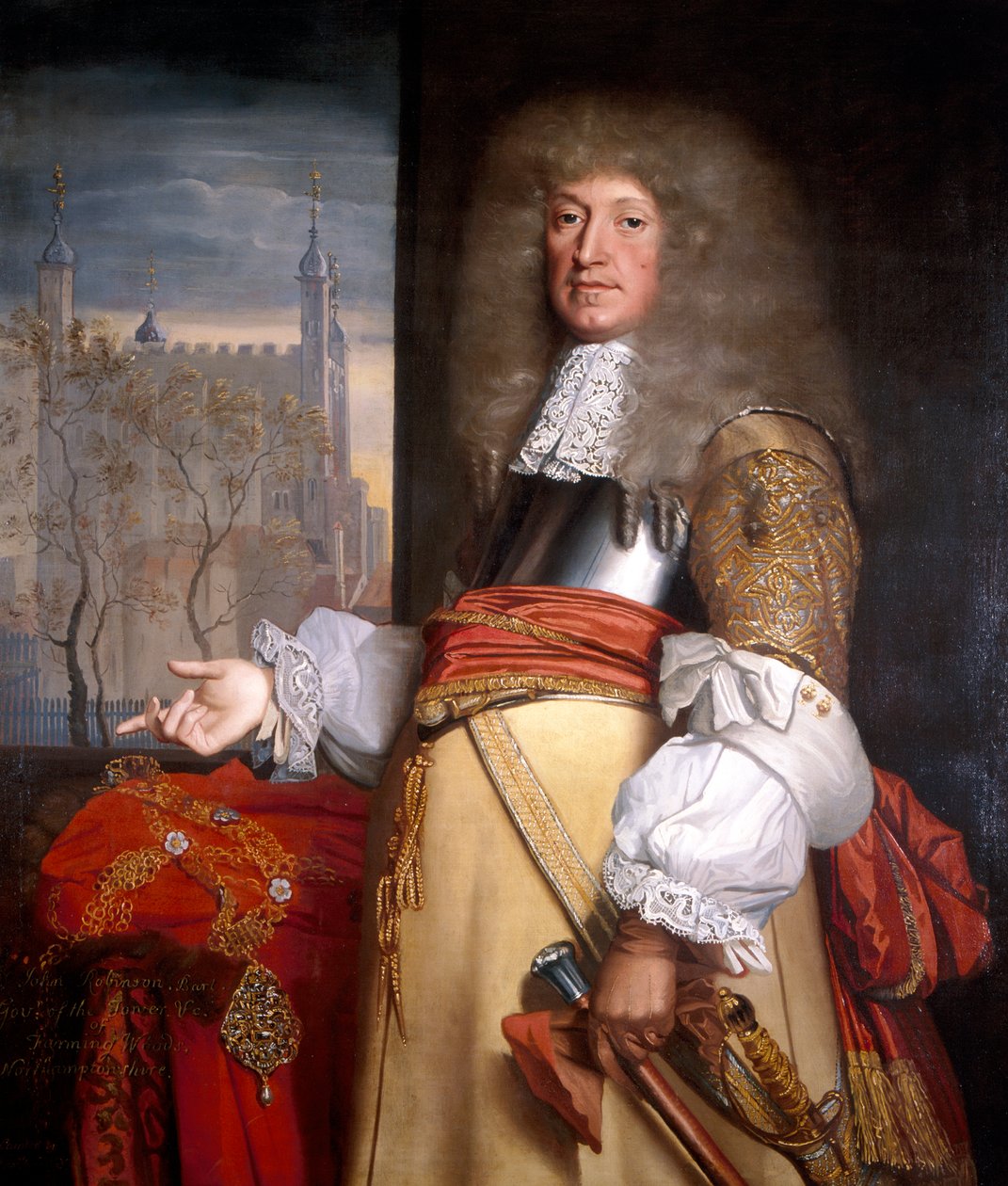 Sir John Robinson, Lord Mayor 1662 door John Michael Wright