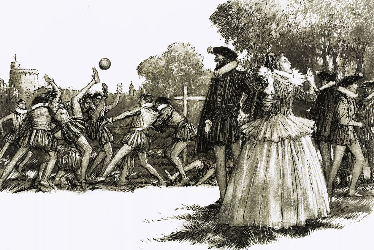 Koningin Elizabeth I was geschokt door de wrede sport door John Millar Watt