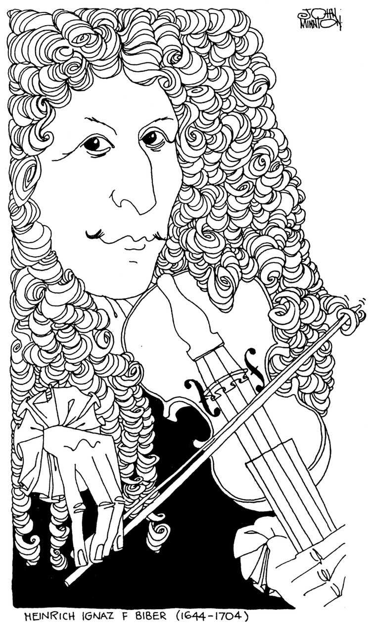Heinrich Ignaz Franz von Biber door John Minnion door John Minnion