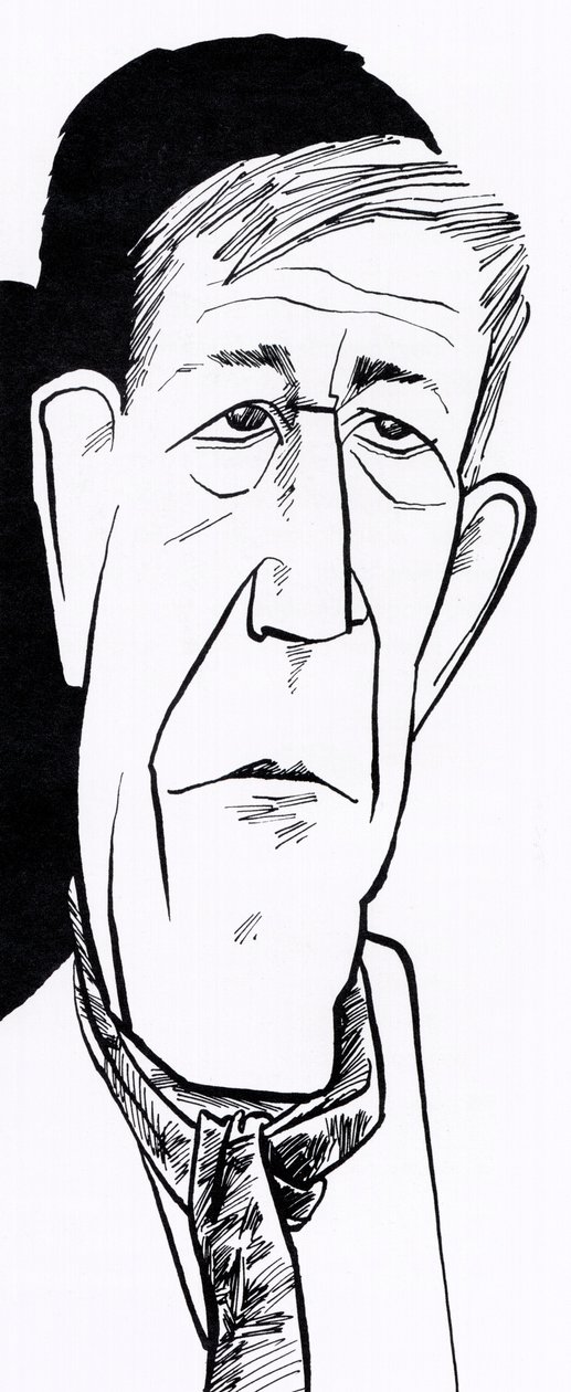 Oskar Kokoschka, karikaturen door John Minnion
