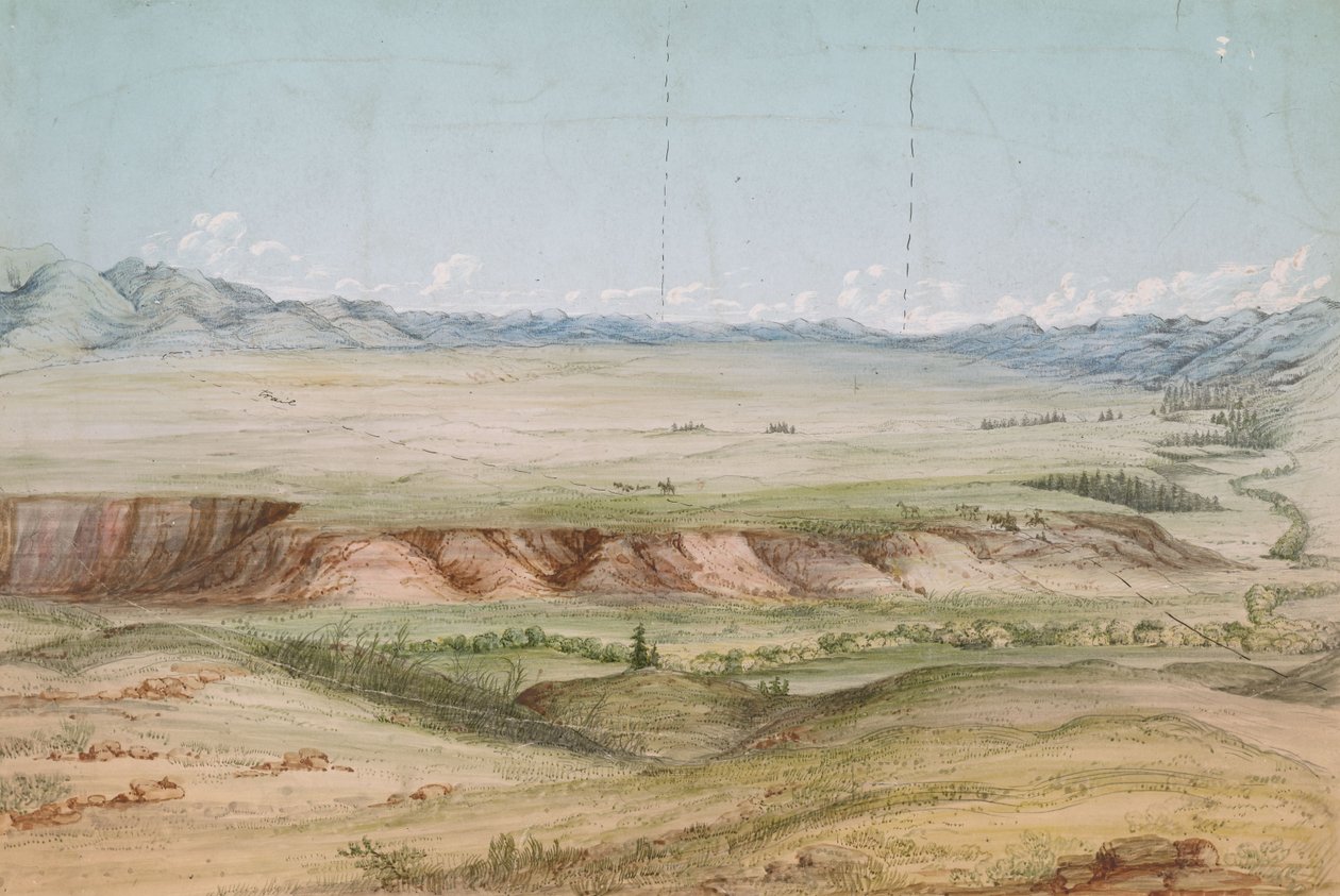 Big Hole Prairie vanuit het noorden door John Mix Stanley