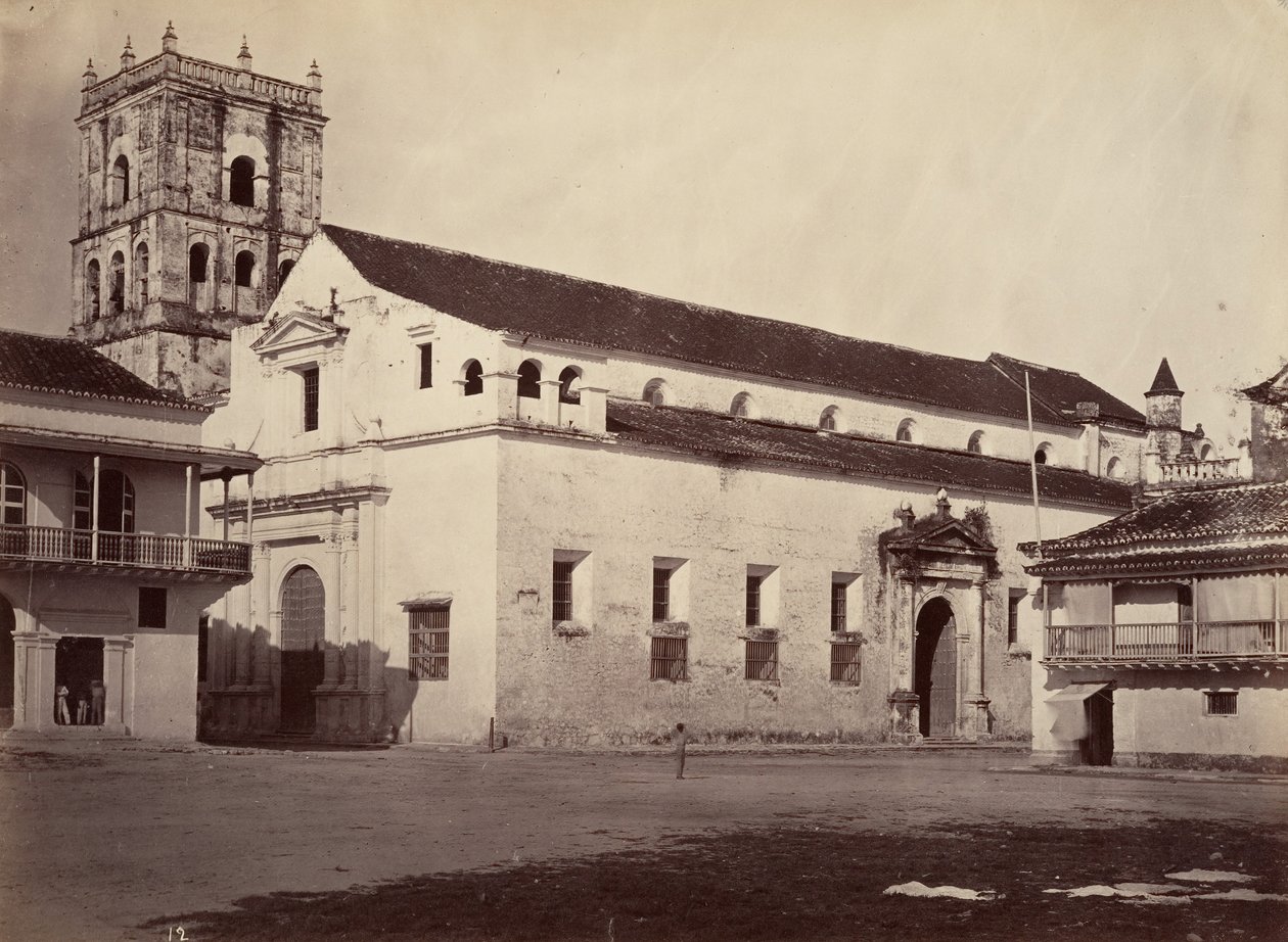 Tropisch landschap, kathedraal, Cartagena door John Moran