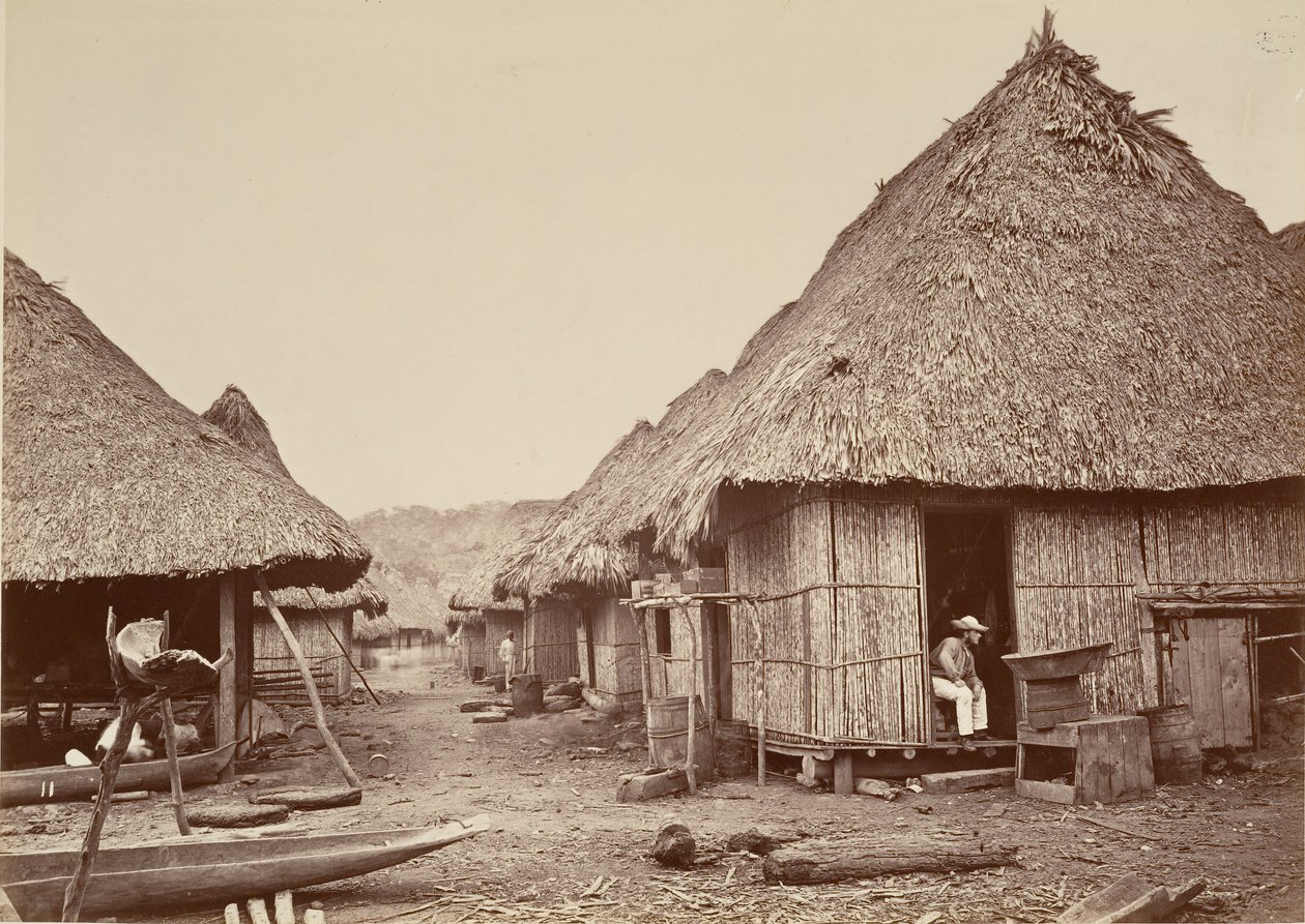 Tropisch landschap, straat, Chipigana door John Moran