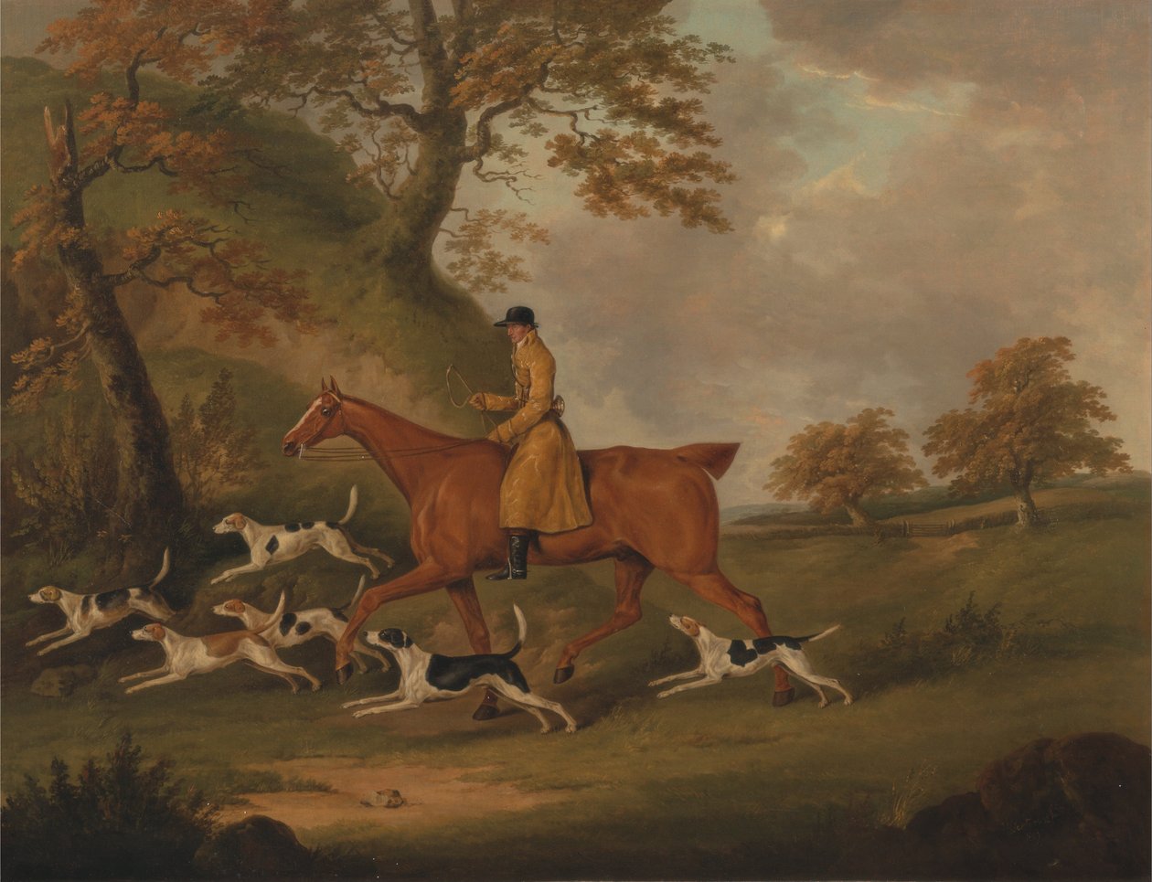 Jager en honden door John Nost Sartorius