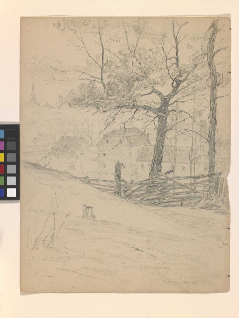 Studie voor de Oude Molens in Brookville door John Otis Adams